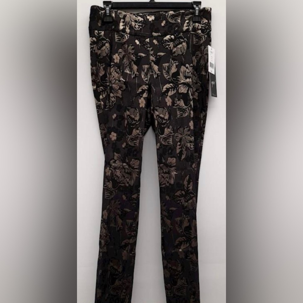 Up! Women's Ultimate Slimming Floral Straight Tummy Control Gold Size 8